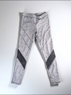 Terez Grey Heathered varsity Legging‎ Women's M Mesh